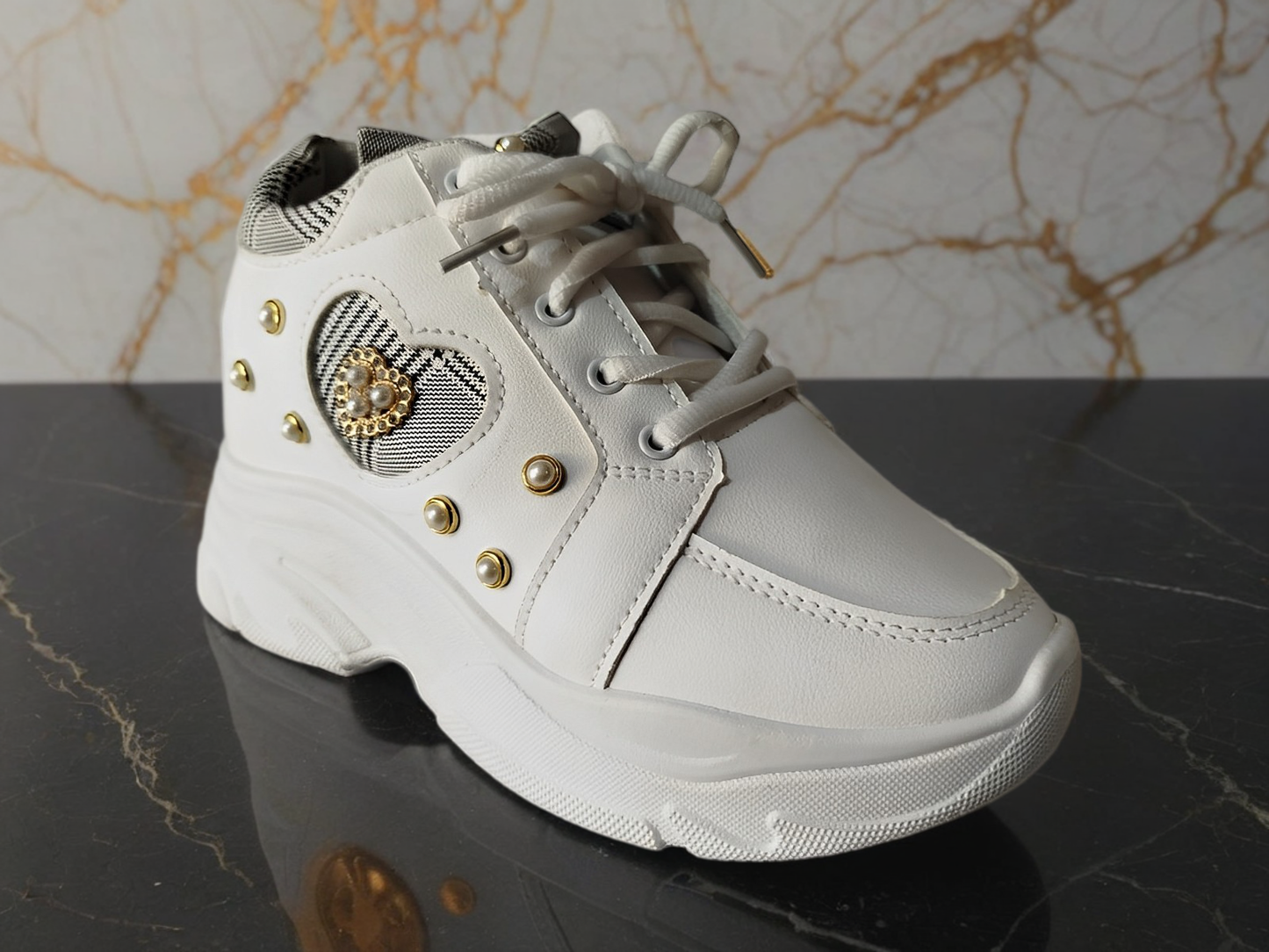 Heart Chunky Sneaker For Women